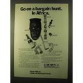 1970 SAA South African Airways Ad - Bargain Hunt