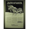 1970 SAA South African Airways Ad - Zebra Wildebeest