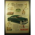 1950 Mercury Cars Ad - Big Leaguer
