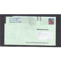 Used 2920 32c U.S. Flag Misperfed On Cover CV42709