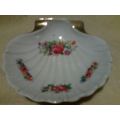 Occupied Japan shell shaped dish floral design