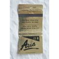Matchbook Cover Asia, Chinese Cuisine, 132 West...