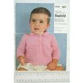 Vintage: Hayfield 1049 lace pattern matinee coa...
