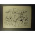 1974 Jack Ziegler Cartoon - Caf Metro