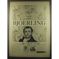 1956 RCA Victor Records Ad - Jussi Bjoerling
