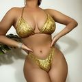 New Women's Craft Foil Back-tie Solid Color Sex...