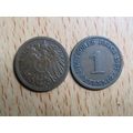 1907a 1 Pfennig Germany Empire Coin
