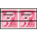 1055c, Mint Superb NH 2¢ Riverdale, MD Imperfor...