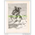TOUAREG WARRIOR, NORTH AFRICA, PRINT c1890