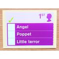 POSTCARD: MULTIPLE CHOICE - ANGEL, POPPET, LITT...