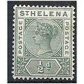 St Helena 1897 SG46 1/2d Green Mounted Mint . ..