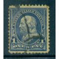 Used 264 1c Benjamin Franklin Barely Clears M02913