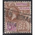 British Guiana, 1921 4c George V, SG 261 (Scott...
