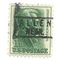 PRECANCEL -T&T ALLEN, NEB 818 ON 1c JACKSON