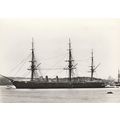 H.M.S. Warrior Battleship Shipping Postcard (S1...