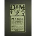 1914 Draper-Maynard D&M Football Ad