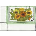 GERMANY, FLOWER, Marigold, green 1976, 40+20pf