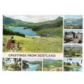 SCOTLAND used postcard multiview 1987 postmark =