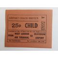London Transport Airport Coach Service Ticket #4