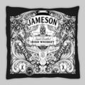 jameson whisky linen weave cushion cover whiskey