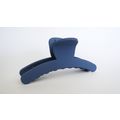 Long matte blue hair claw clip for long hair
