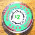 (1) $2. BICYCLE CLUB CASINO CHIP - Bell Gardens...