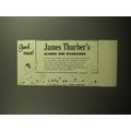 1958 Harper & Brothers Book Ad - Alarms and Diversions by James Thurber