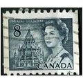 1971 SG 597q - #4 fine used (o) - 2 fluor strip...