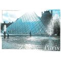 Paris - Palais du Louvre & pyramid - postcard