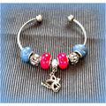 Butterfly Charm European Beads Silver Plated Br...