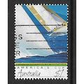 AUSTRALIA 1987 AMERICAS CUP $1 TWO YACHTS UNDER...