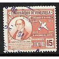 VENEZUELA 1949 SANTOS MICHELENA 15c ORANGE SG81...