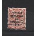 Ireland.SG34 2d Orange.Die Unchecked.Fine Used....