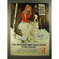 1981 Michelob Light Beer Ad - Monique & Suds