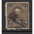 USA 1898 SG285 4c PURPLE BROWN LINCOLN USED#2