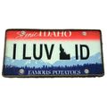 I Luv Idaho Wood License Fridge Magnet