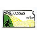 Kansas Topeka 4 Color Fridge Magnet