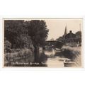The River and Bridge Fordwich Postcard RP Kent