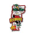 Vermont Jumbo State Map Fridge Magnet