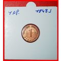 LÄNDER (1948-1949): GERMANY ★ 1 PFENNIG 1948J H...
