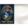 JIMMY BROWN 2010 AUTOGRAPHED CLEVELAND BROWNS H...