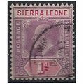 Sierra Leone 1904 SG87 1d Dull Purple & Carmine...