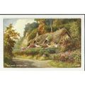 A825 Devon LEE Old Maids Cottage Valentine "Art...