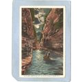 New York Ausable Chasm The Flume Moonlight On T...