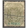 Transvaal 1897 SG221 4d Sage-Green & Green Good...