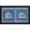1520 10c Jefferson Memorial Barely Clears MNH C...