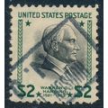 USA Scott 0833, $2 green/black Harding, VF used...