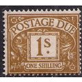 GB 1960 QE2 1/-d Ochre Postage Due Used SG D64 ...
