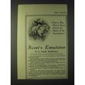1900 Scott's Emulsion Ad - First in War, First ...