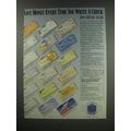 1991 Checks in the Mail Ad - Save money every time you write a Check